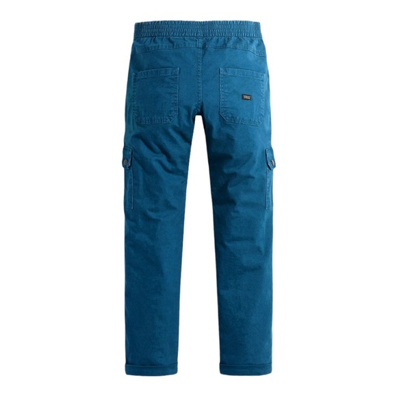 Signature by Levi Strauss & Co Boys' blue Dual Pocket Cargo twill Pants size XXL - Picture 1 of 5